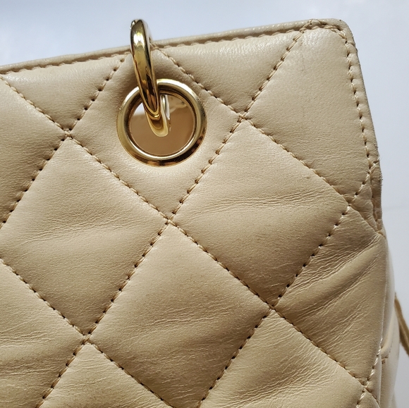 (SALE)Chanel Lambskin CC Logo Chain Strap Hobo Bag ▶️ Part1 - Picture 5 of 16